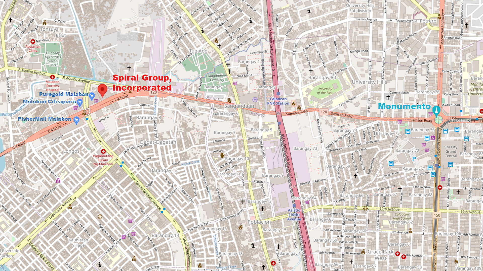 Map to Spiral Group, Inc.